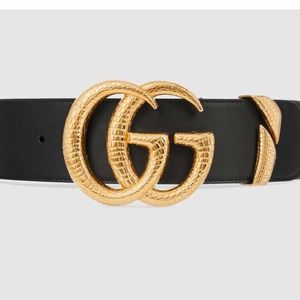Gucci Double G Leather Belt